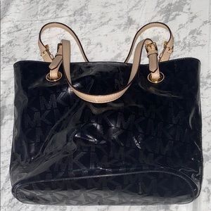 Michael Kors jet set metallic tote